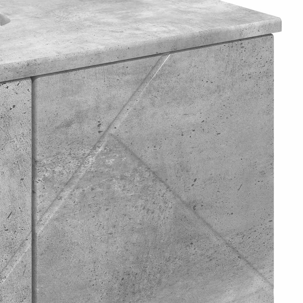 Badrumsmöbelset 3 pcs Betonggrå 61 x 35 x 64 cm