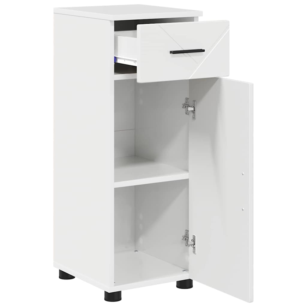 Badrumsmöbelset med låda 3 pcs Högglans Vit 61 x 35 x 64 cm