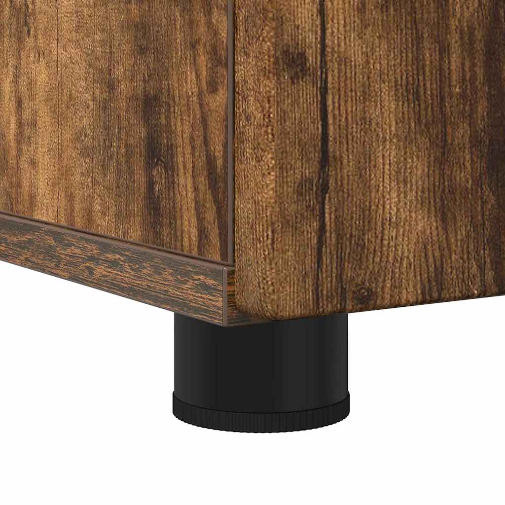 Badrumsmöbelset med låda 3 pcs Rökfärgad Ek 61 x 35 x 64 cm