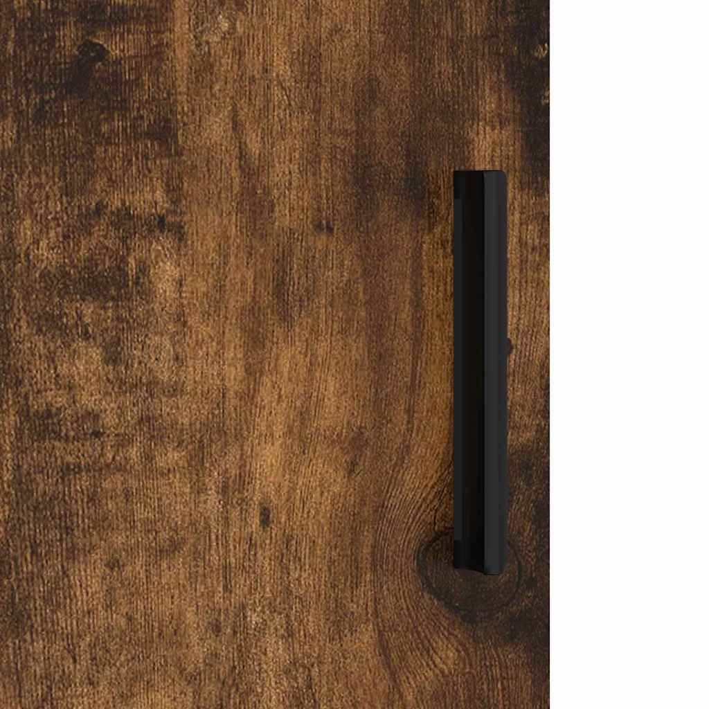 Badrumsmöbelset med låda 3 pcs Rökfärgad Ek 61 x 35 x 64 cm