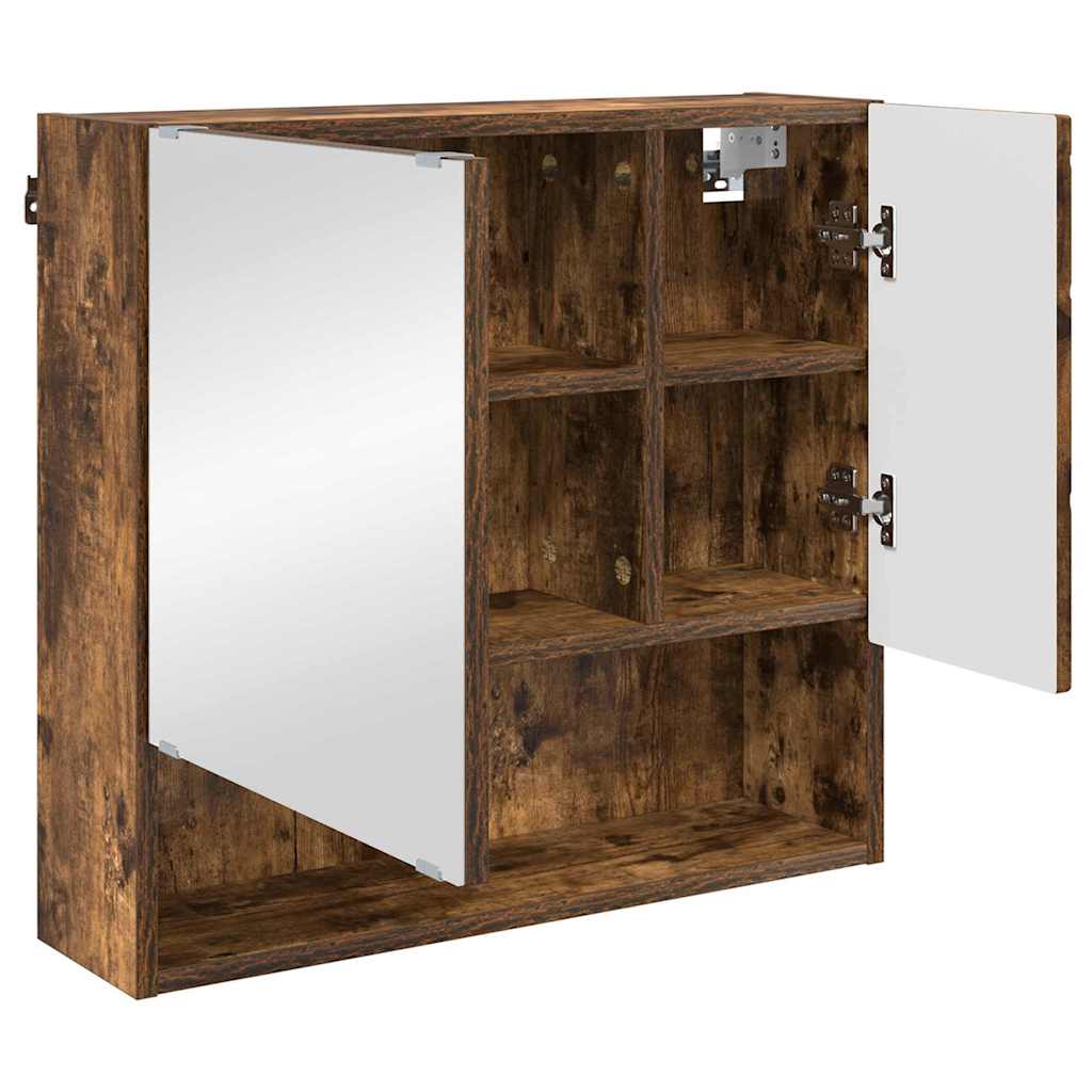 Badrumsmöbelset med låda 3 pcs Rökfärgad Ek 61 x 35 x 64 cm