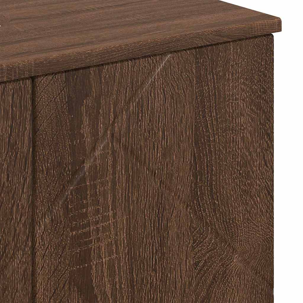 Badrumsmöbelset 3 pcs Brun Ek 61 x 35 x 64 cm