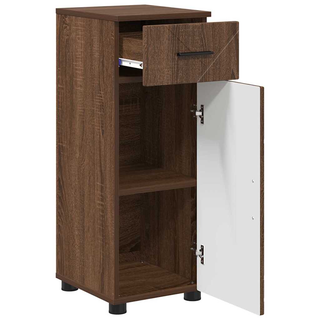 Badrumsmöbelset 3 pcs Brun Ek 61 x 35 x 64 cm