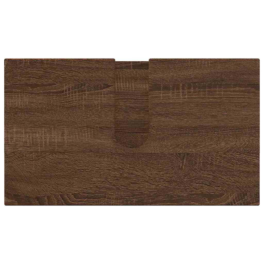 Badrumsmöbelset 3 pcs Brun Ek 61 x 35 x 64 cm