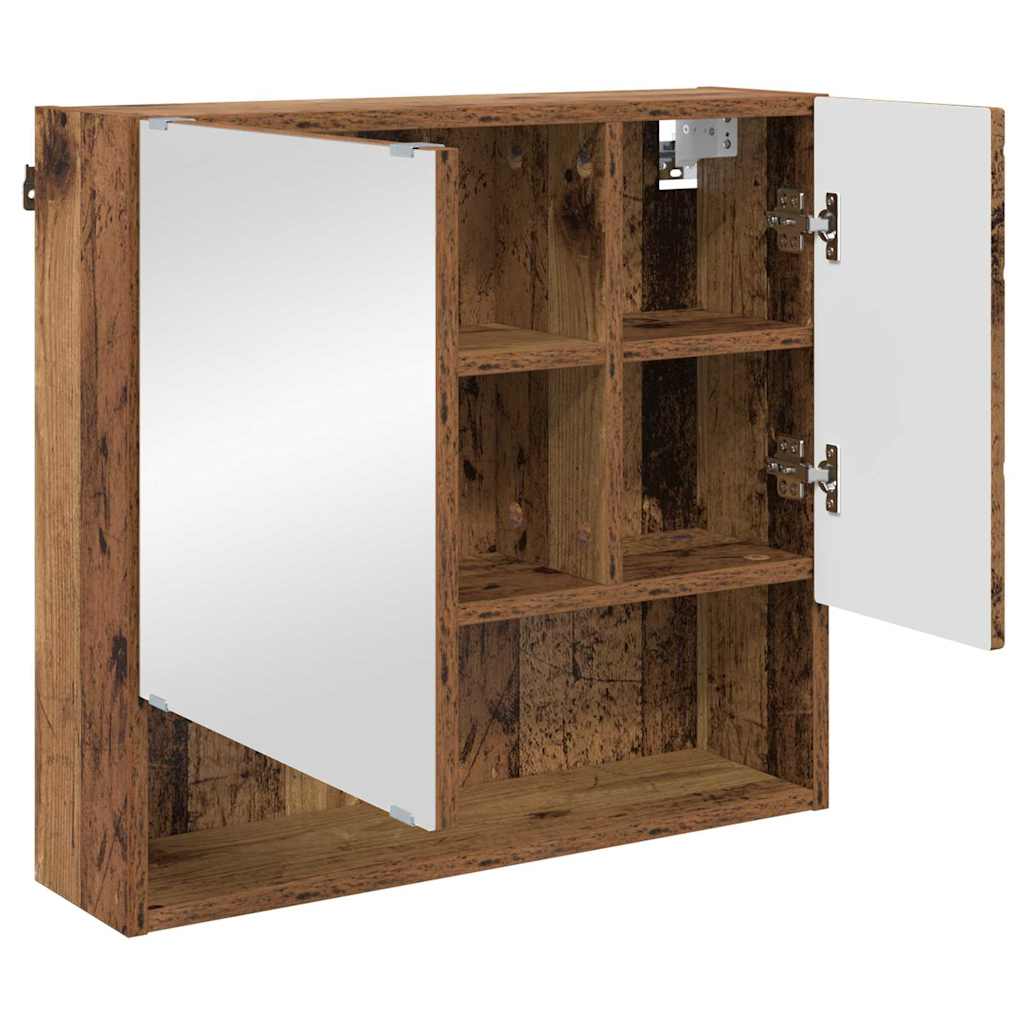 Badrumsmöbelset med låda 3 pcs Åldrat Trä 61 x 35 x 64 cm