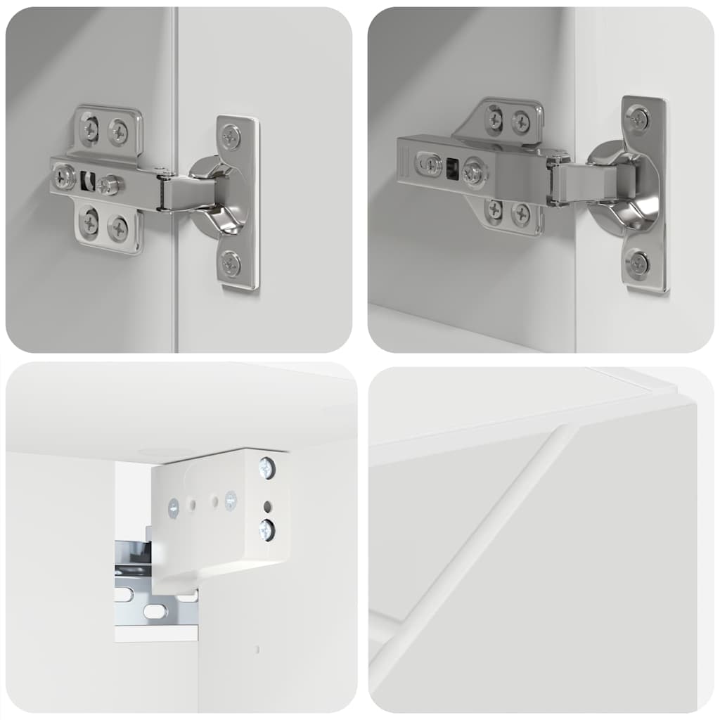 Badrumsmöbelset 4 pcs Vit 61 x 35 x 64 cm