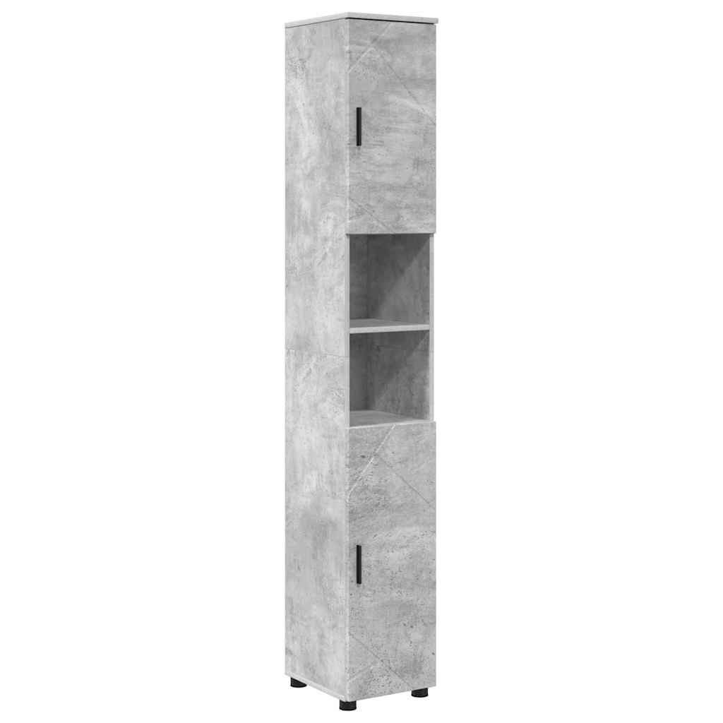 Badrumsmöbelset 4 pcs Betonggrå 61 x 35 x 64 cm