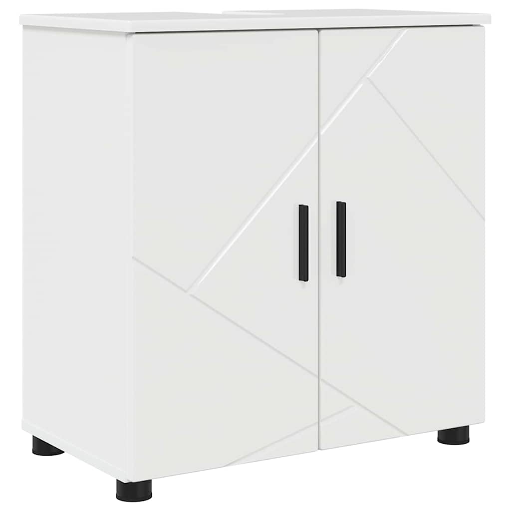 Badrumsmöbelset Väggmonterad 4 pcs Högglans Vit 61 x 35 x 64 cm