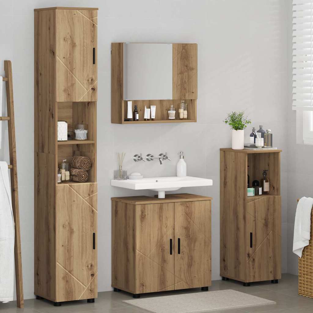 Badrumsmöbelset Väggmonterad 4 pcs Artisan Ek 61 x 35 x 64 cm