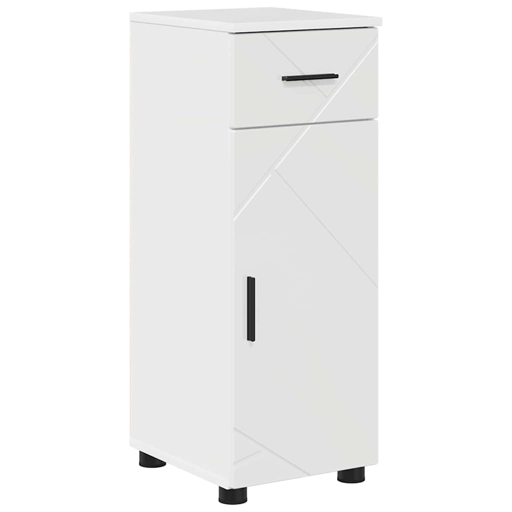 Badrumsmöbelset med låda 4 pcs Högglans Vit 61 x 35 x 64 cm