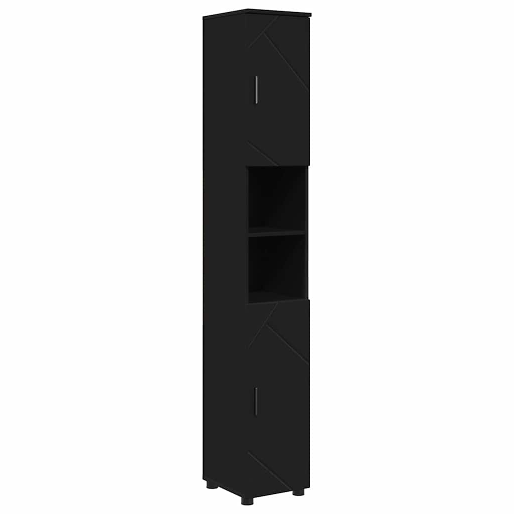 Badrumsmöbelset 5 pcs Svart 61 x 35 x 64 cm