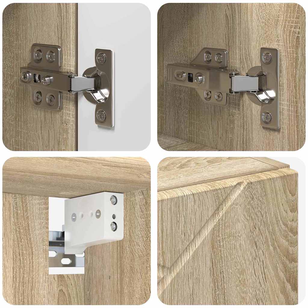 Badrumsmöbelset 5 pcs Sonoma Ek 61 x 35 x 64 cm