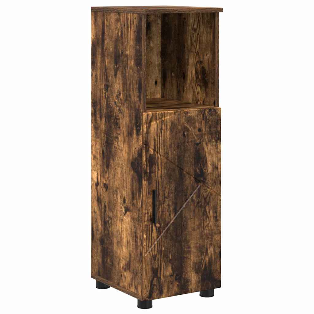 Badrumsmöbelset Väggmonterad 5 pcs Rökfärgad Ek 61 x 35 x 64 cm