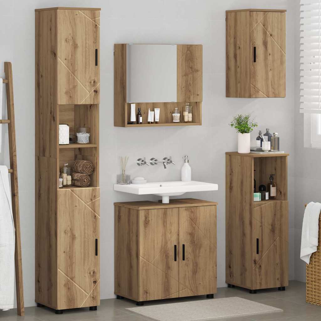 Badrumsmöbelset Väggmonterad 5 pcs Artisan Ek 61 x 35 x 64 cm