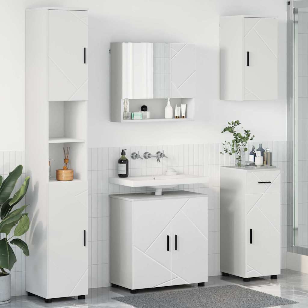 Badrumsmöbelset 5 pcs Vit 61 x 35 x 64 cm