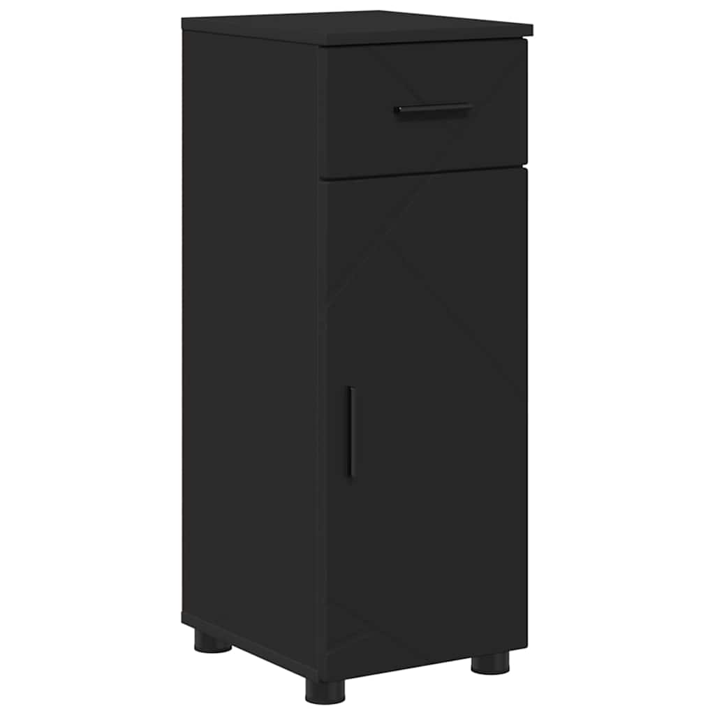 Badrumsmöbelset 5 pcs Svart 61 x 35 x 64 cm