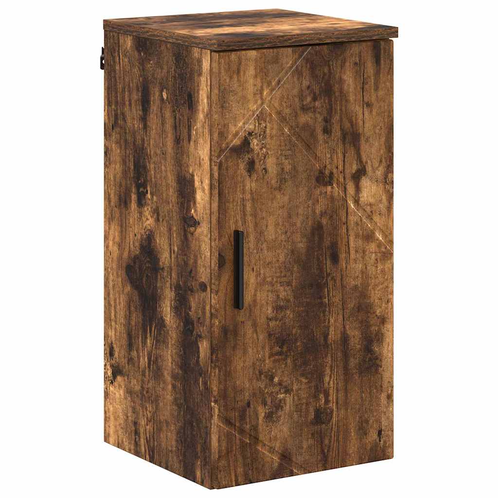 Badrumsmöbelset med låda 5 pcs Rökfärgad Ek 61 x 35 x 64 cm