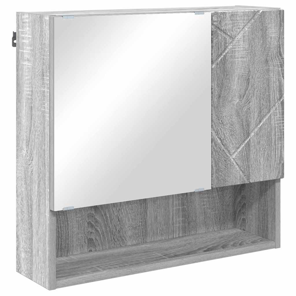 Badrumsmöbelset med låda 5 pcs Sonoma Grå 61 x 35 x 64 cm