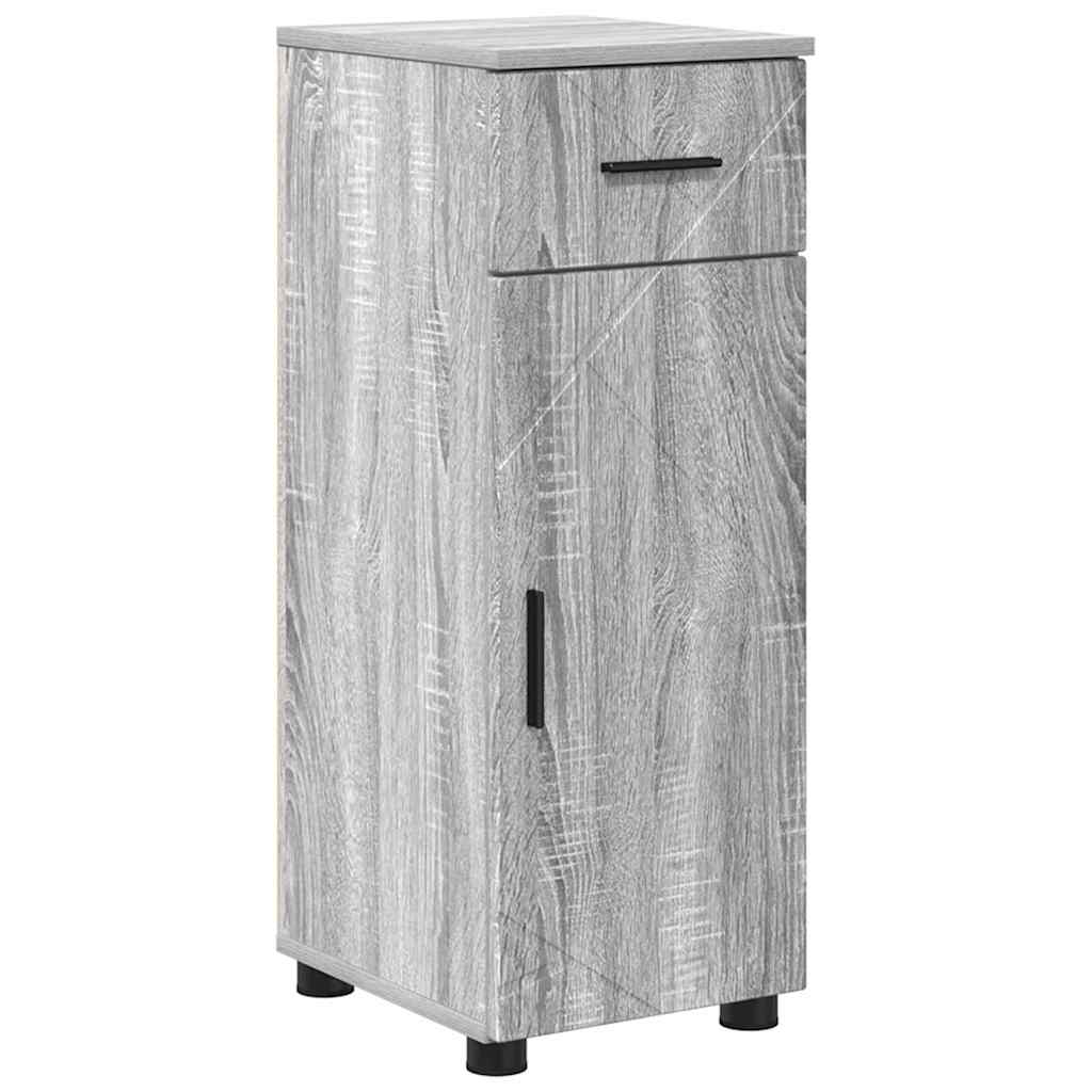 Badrumsmöbelset med låda 5 pcs Sonoma Grå 61 x 35 x 64 cm