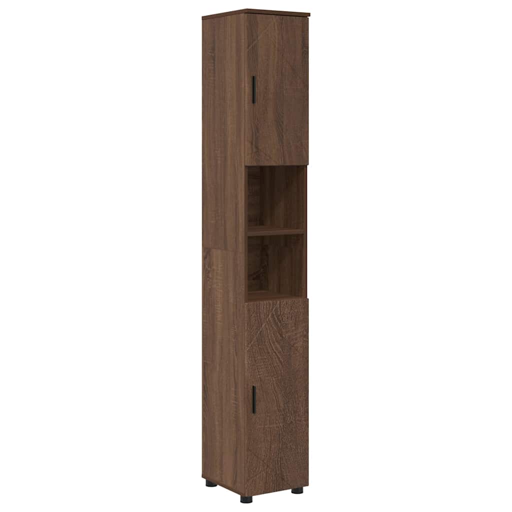Badrumsmöbelset 5 pcs Brun Ek 61 x 35 x 64 cm