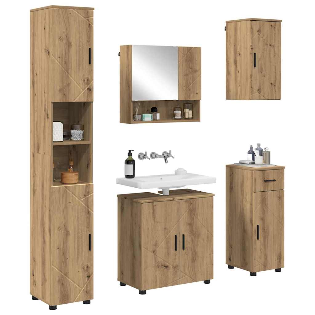 Badrumsmöbelset med låda 5 pcs Artisan Ek 61 x 35 x 64 cm