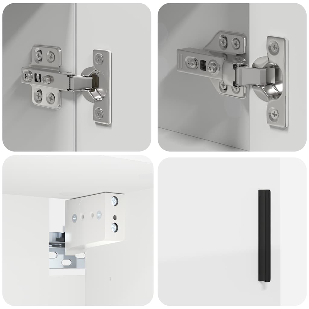 Badrumsmöbelset 4 pcs Vit 61 x 35 x 64 cm