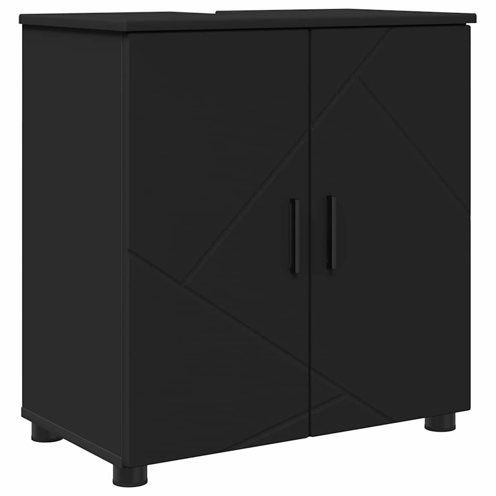 Badrumsmöbelset 4 pcs Svart 61 x 35 x 64 cm
