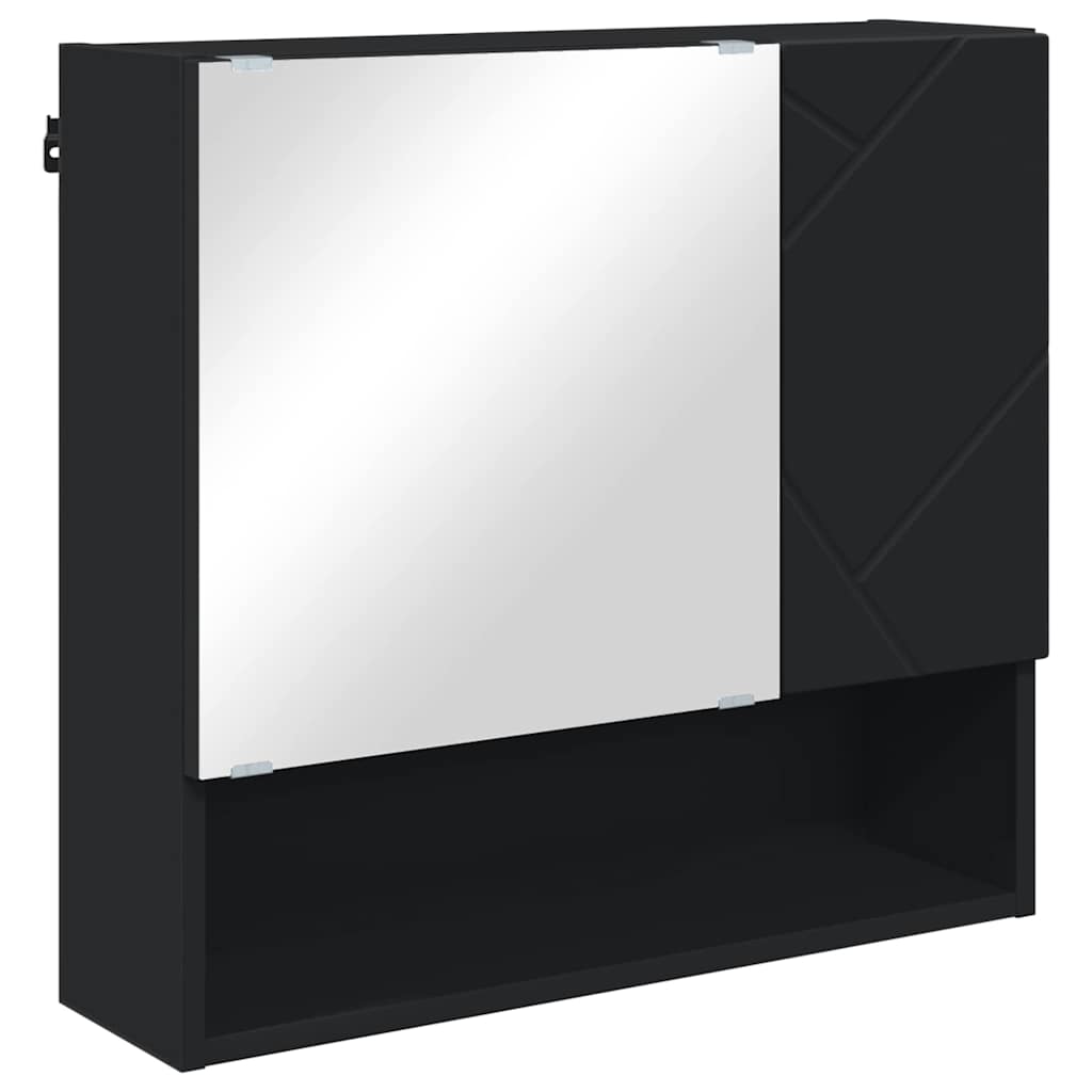 Badrumsmöbelset 4 pcs Svart 61 x 35 x 64 cm