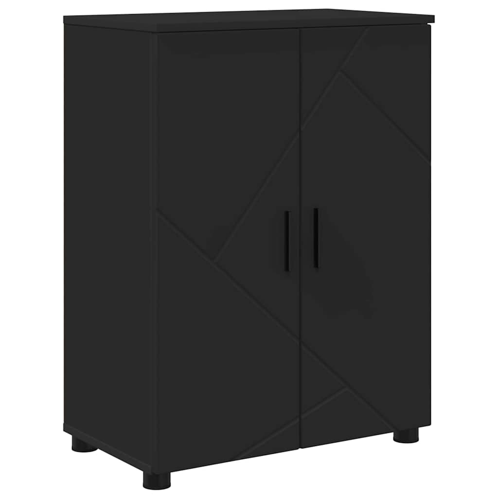 Badrumsmöbelset 4 pcs Svart 61 x 35 x 64 cm