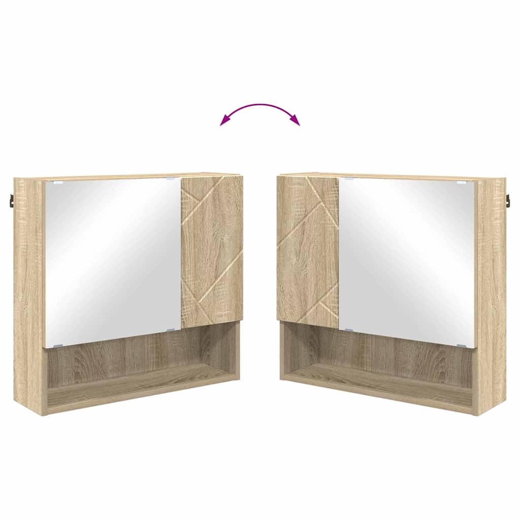 Badrumsmöbelset 4 pcs Sonoma Ek 61 x 35 x 64 cm