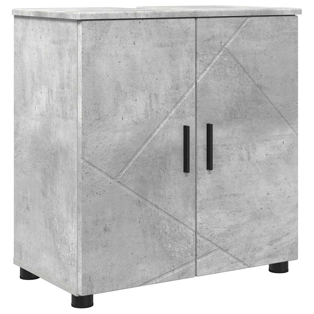 Badrumsmöbelset 4 pcs Betonggrå 61 x 35 x 64 cm