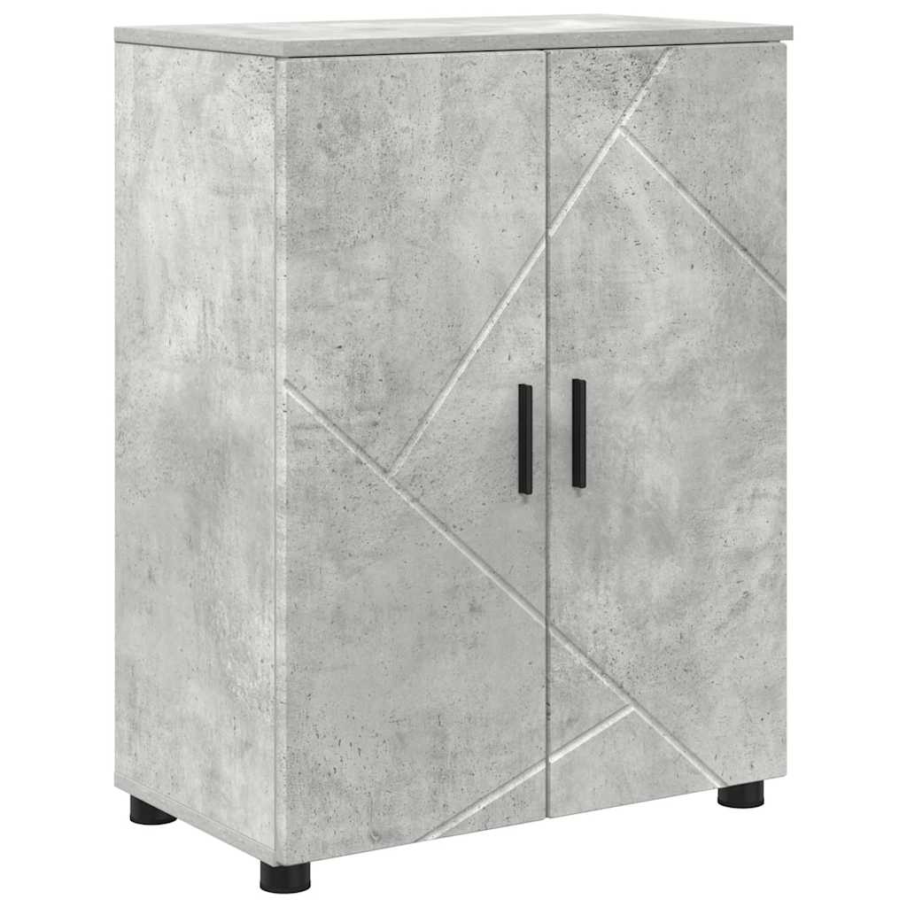 Badrumsmöbelset 4 pcs Betonggrå 61 x 35 x 64 cm