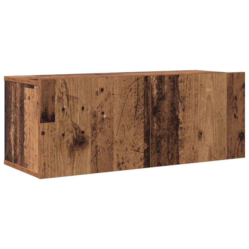 TV-skåpsset 6 pcs Gammalt trä 200 x 30 x 150 cm Konstruerat trä