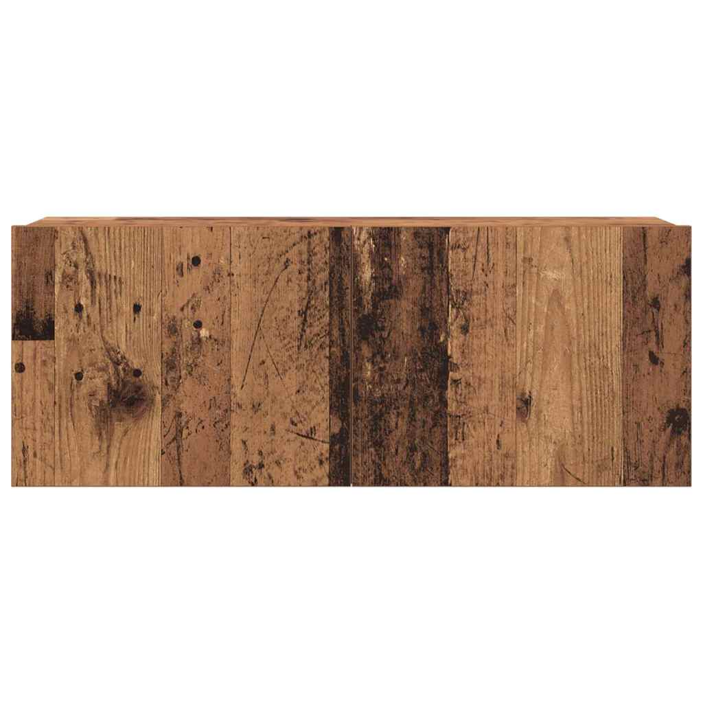 TV-skåpsset 6 pcs Gammalt trä 200 x 30 x 150 cm Konstruerat trä