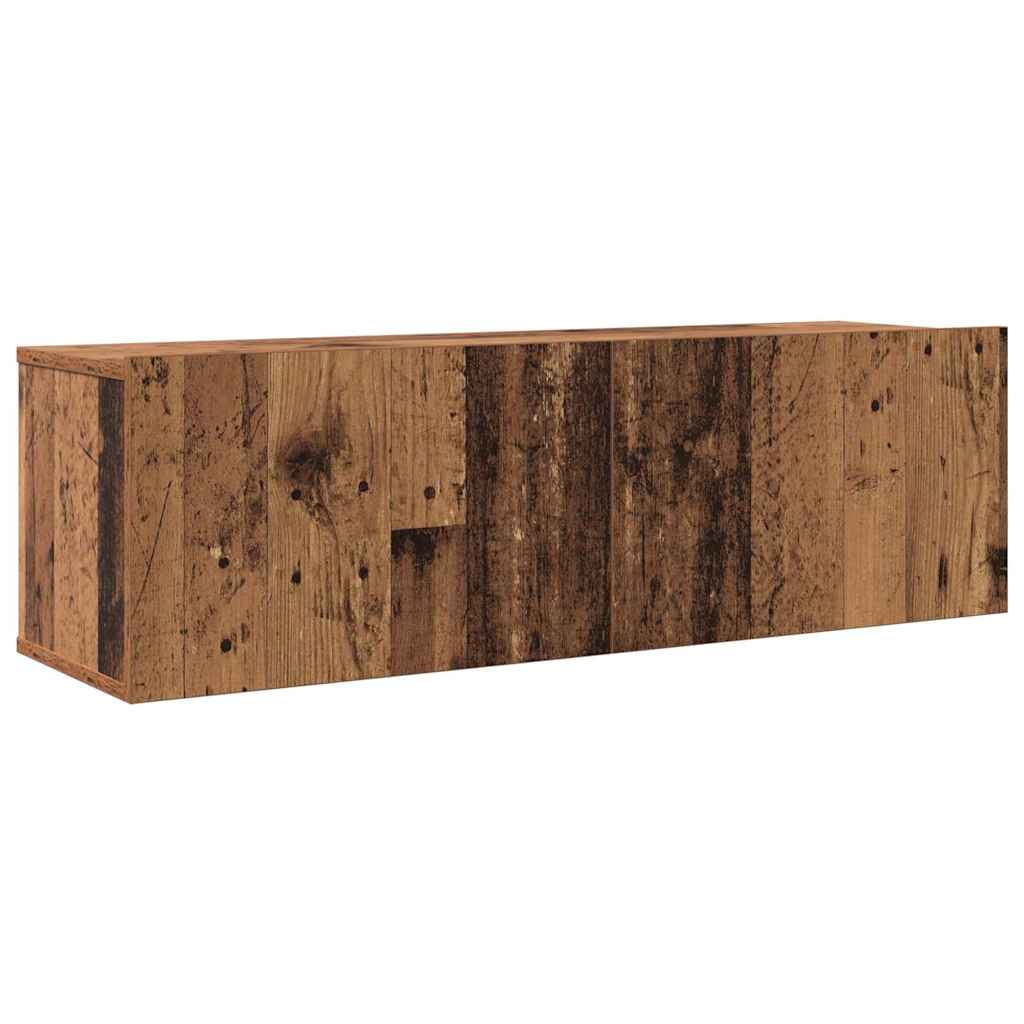 TV-skåpsset 6 pcs Gammalt trä 200 x 30 x 150 cm Konstruerat trä