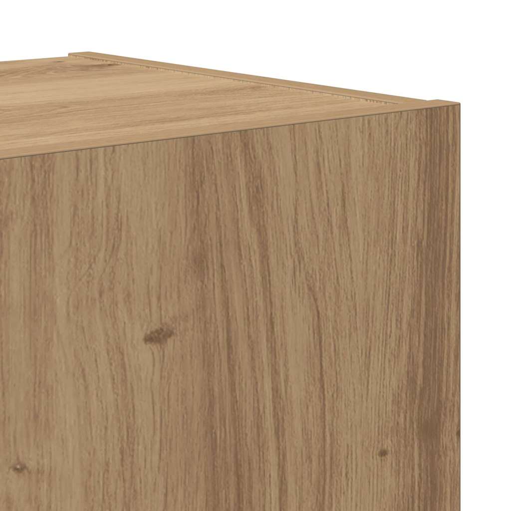 TV-skåpsset 6 pcs artisan ek 200 x 30 x 150 cm Konstruerat trä