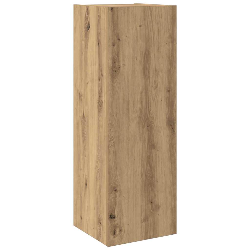 TV-skåpsset 6 pcs artisan ek 200 x 30 x 150 cm Konstruerat trä