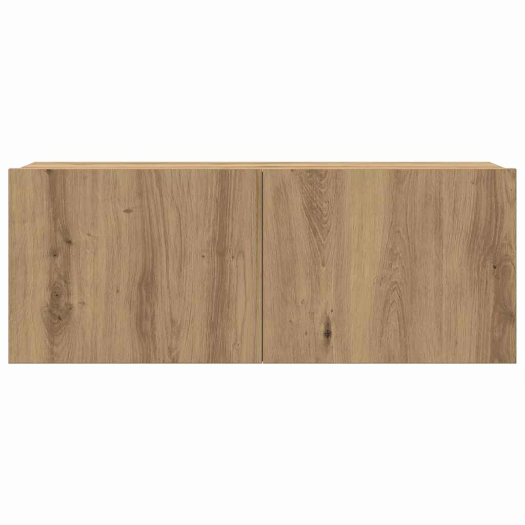 TV-skåpsset 6 pcs artisan ek 200 x 30 x 150 cm Konstruerat trä