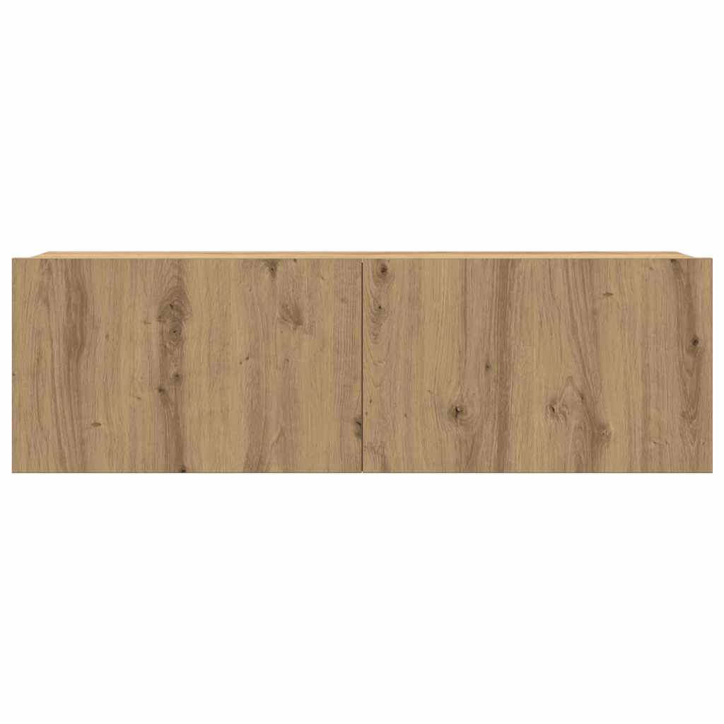 TV-skåpsset 6 pcs artisan ek 200 x 30 x 150 cm Konstruerat trä