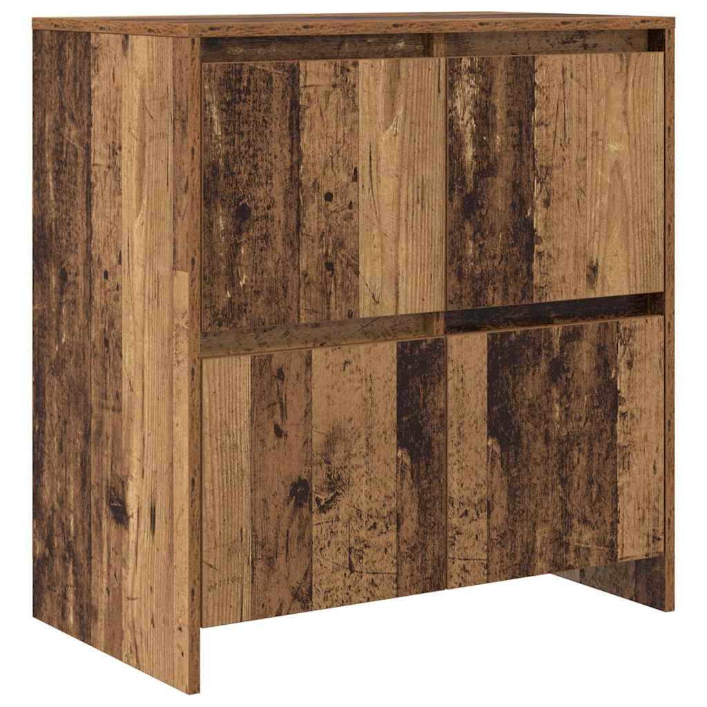 Skåp 2 pcs Gammalt trä 70 x 41 x 75 cm Konstruerat trä