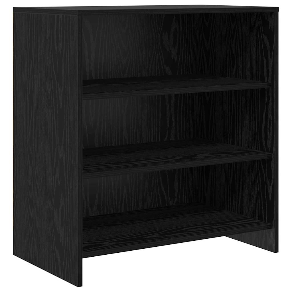 Skåp 2 pcs Svart ek 70 x 41 x 75 cm Konstruerat trä
