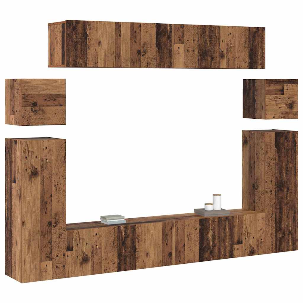 XXXXX TV-skåp 8 pcs Brun 30.5 x 30 x 90 cm