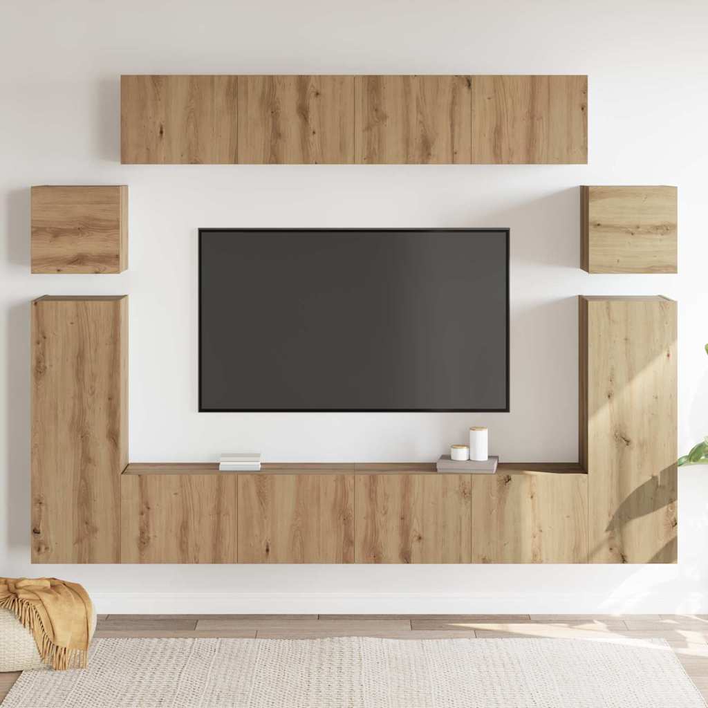 XXXXX TV-skåp 8 pcs Brun 30.5 x 30 x 90 cm