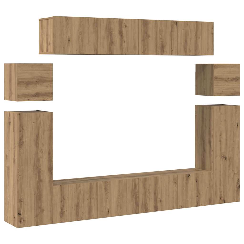 XXXXX TV-skåp 8 pcs Brun 30.5 x 30 x 90 cm