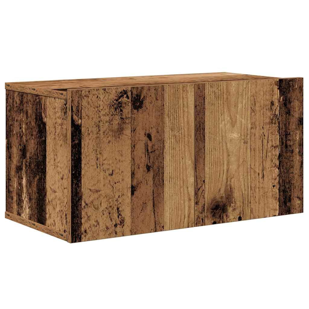 TV-skåpsset 6 pcs Gammalt trä 80 x 30 x 30 cm Konstruerat trä