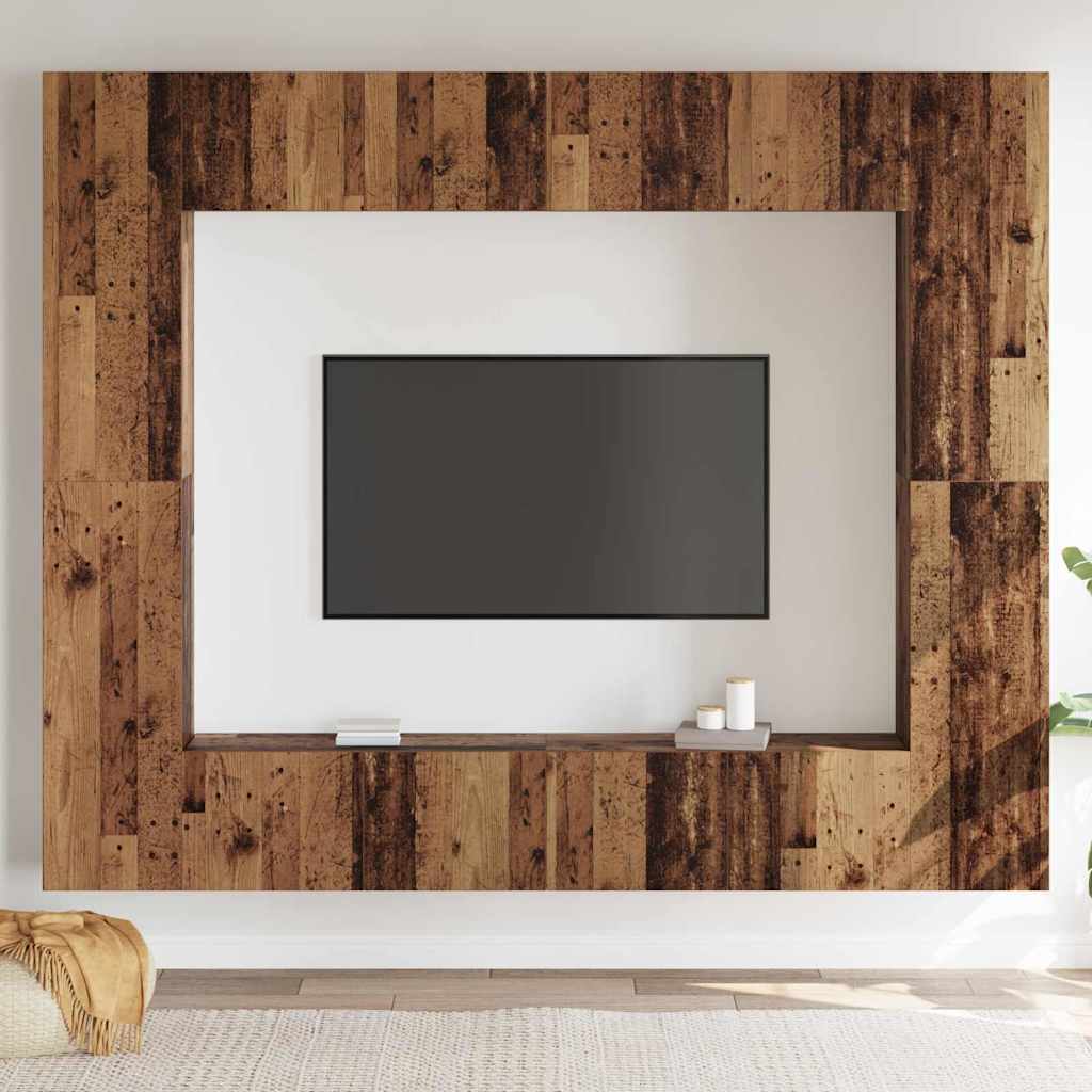 XXXXX TV-skåp 8 pcs Brun 221 x 30 x 180 cm