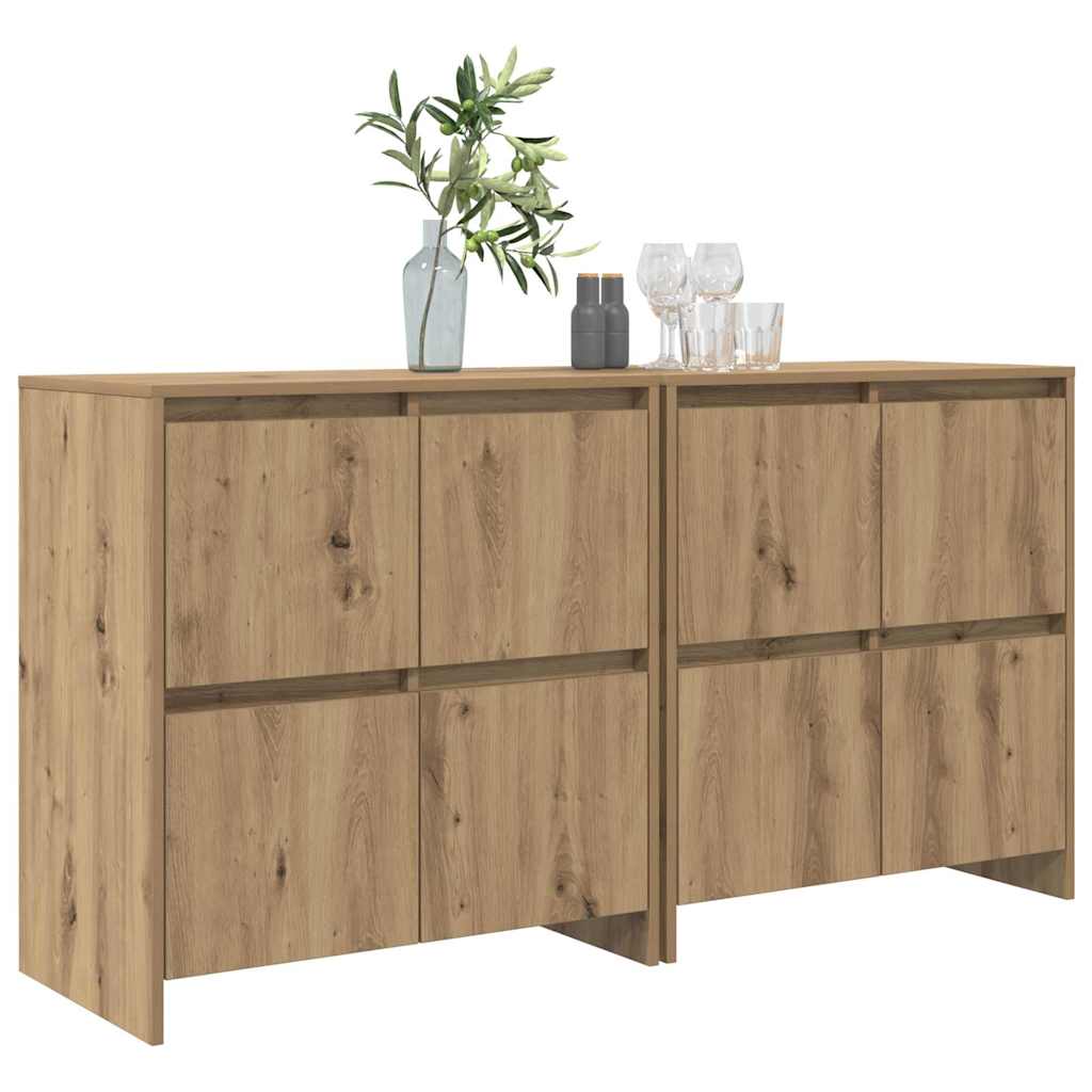 Skåp 2 pcs artisan ek 70 x 41 x 75 cm Konstruerat trä