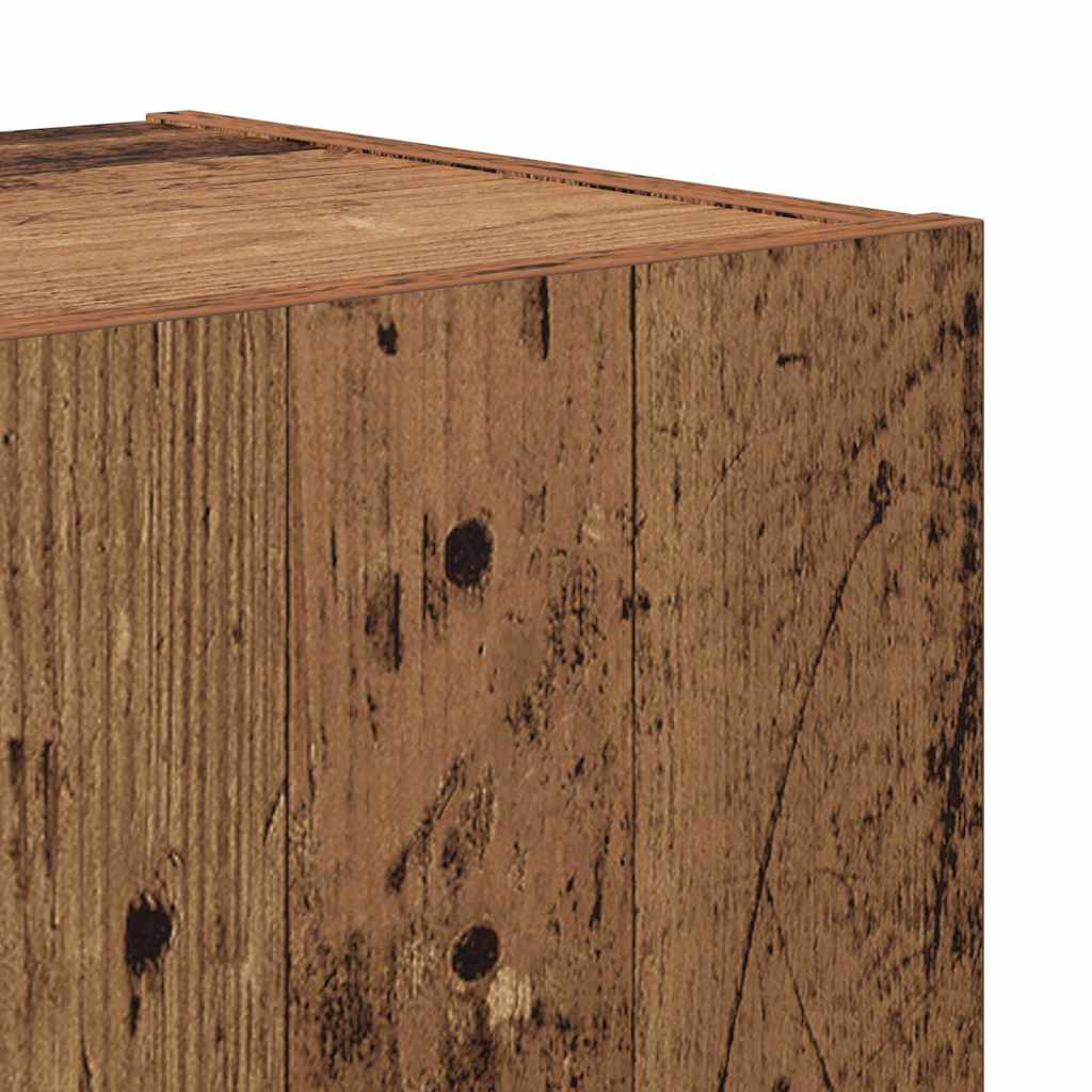 TV-skåpsset 4 pcs Gammalt trä 30.5 x 30 x 90 cm Konstruerat trä