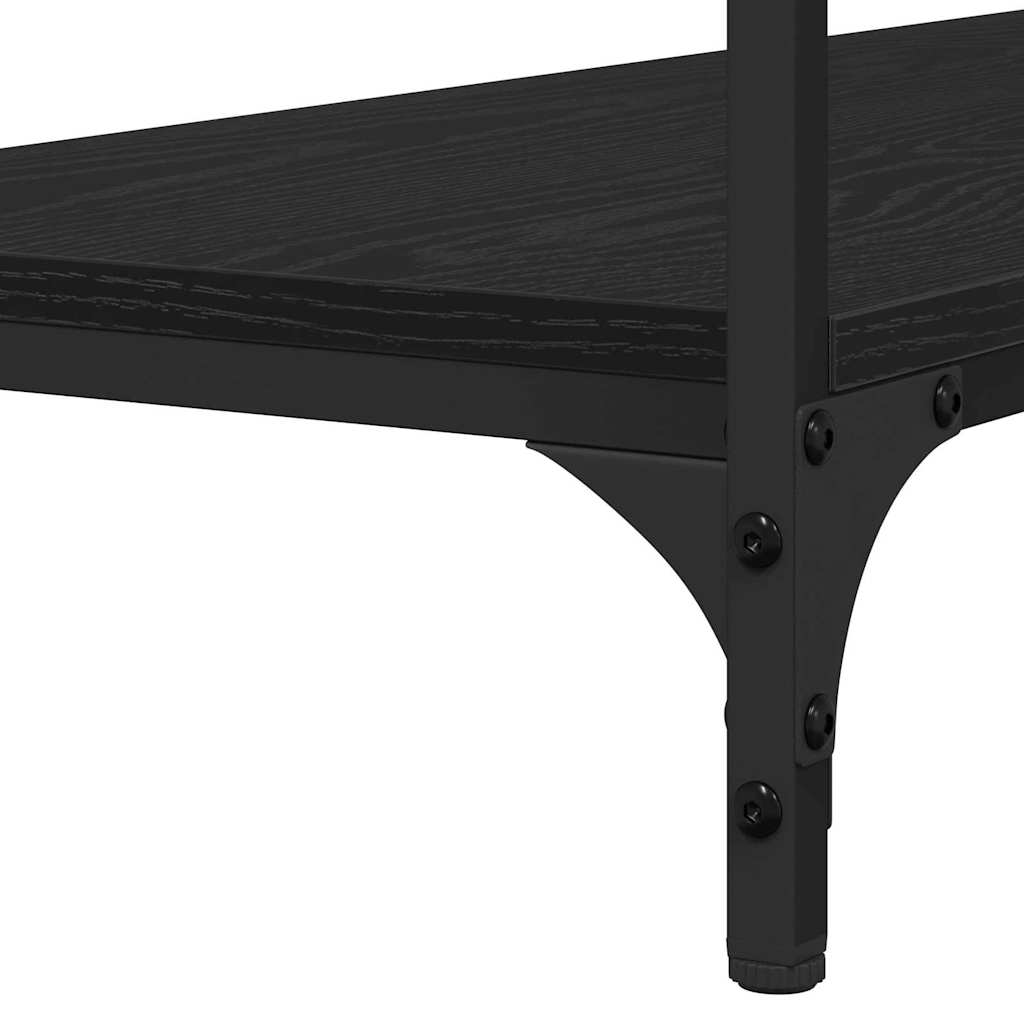 Avlastningsbord Konsollbord Svart Ek 100 x 34.5 x 75 cm