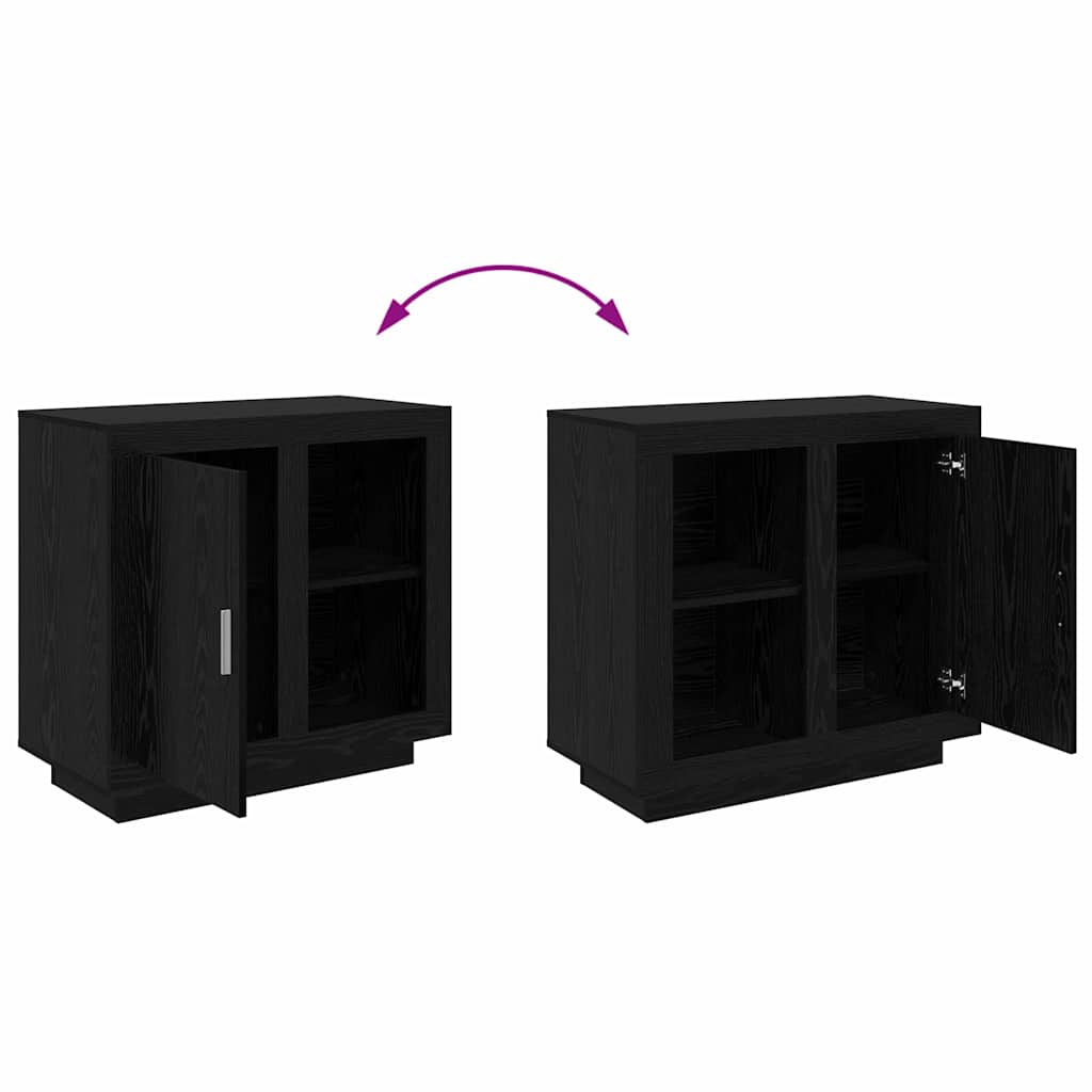 Skänk Svart Ek 40 x 80 x 75 cm